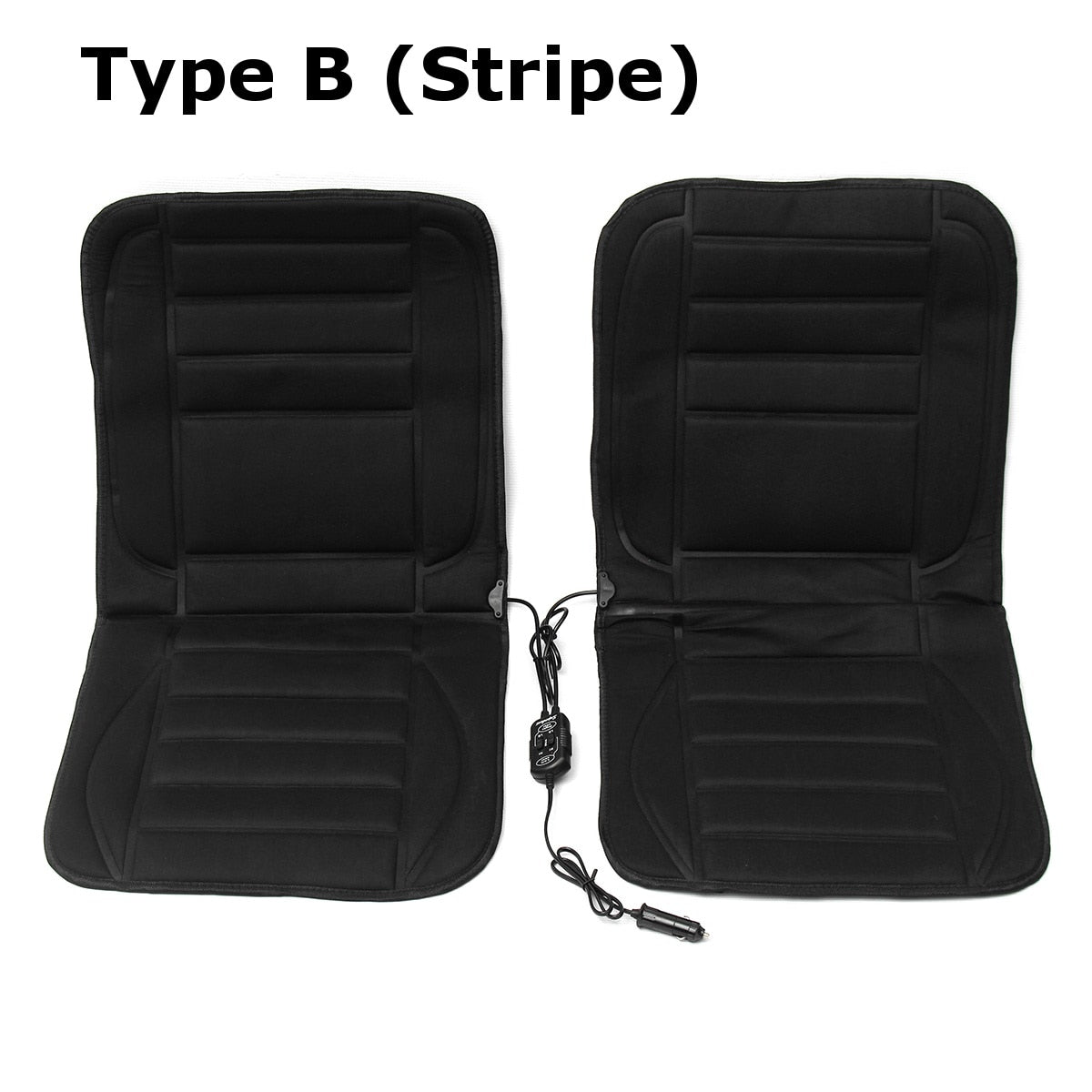 2PCS 12V Universal Fast Thicken Heated Car Seat Cushion Cover